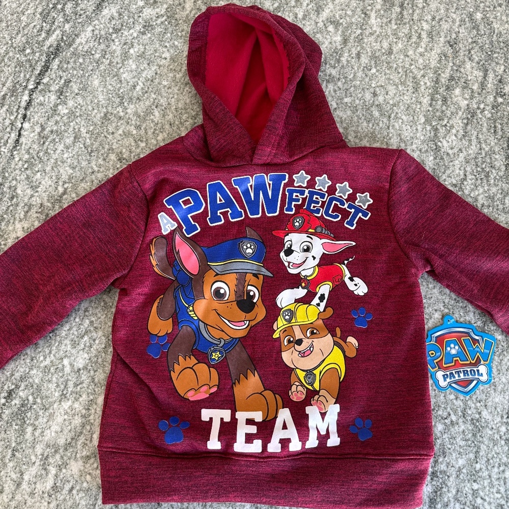 Paw patrol Hoodie / sweatshirt size 4 NWT